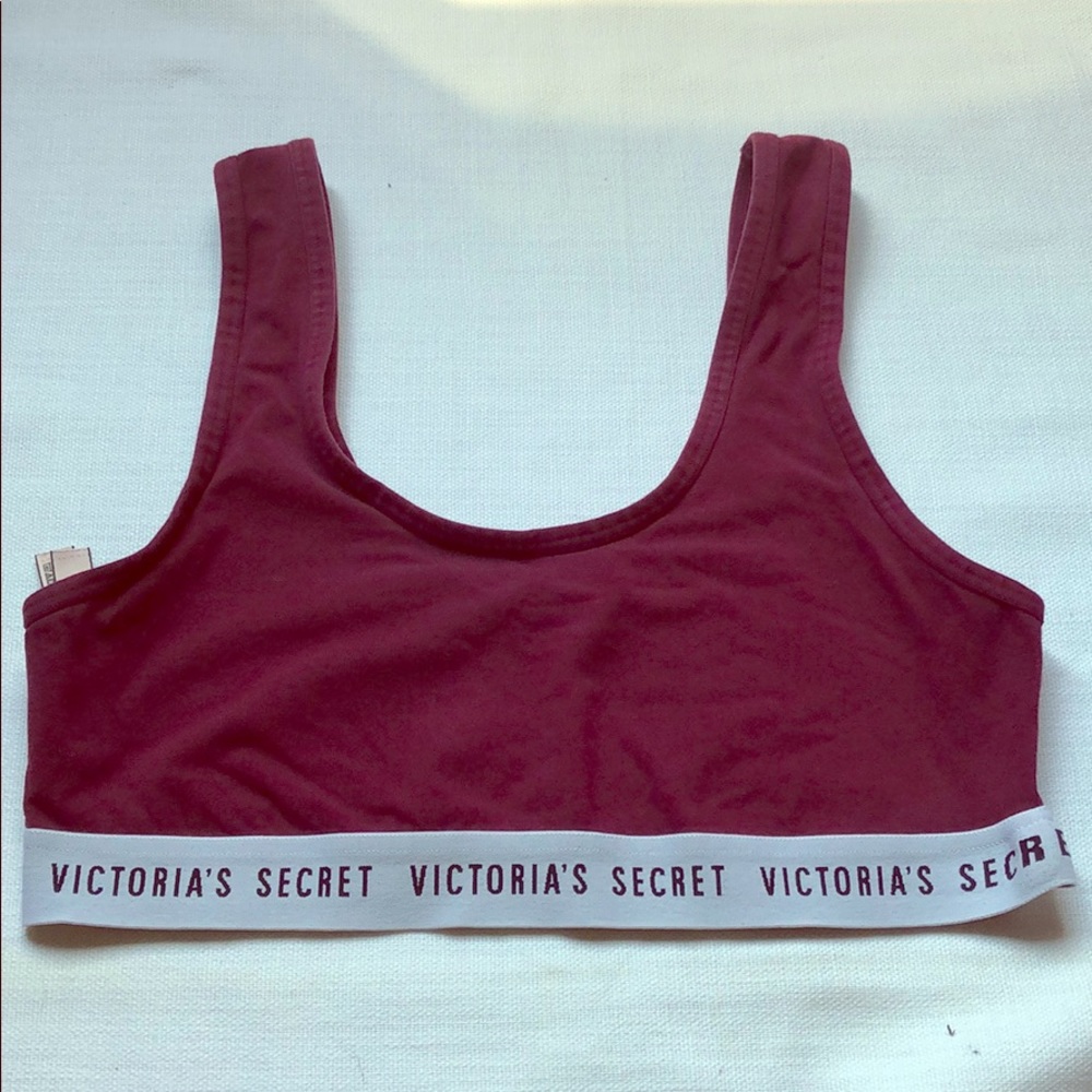 Victoria Secret T-shirt Bralette! (Maroon Color)